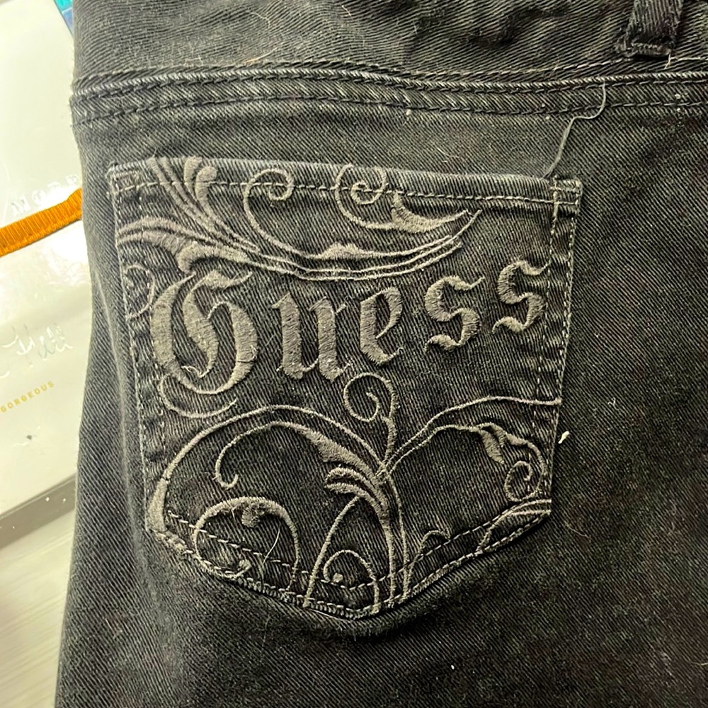 Guess Black Flarred Jeans